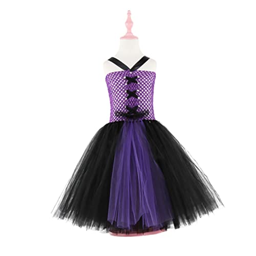 Homoyoyo 1Stück Hexenkleid Cosplay Kostüm Für Bezauberndes Halloween Outfit Mit Tüllrock Feinem Design Karneval Kostümpartys von Homoyoyo