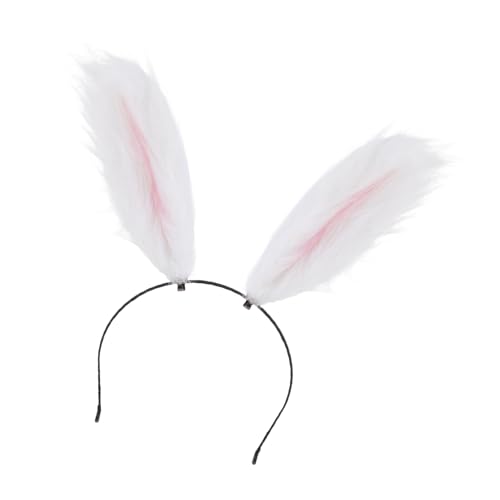 Homoyoyo 1Stück Plüsch Kaninchen Ohr Haarband Niedliches Stirnband für Kostümpartys Karneval und Festivals Einzigartiges Design Verarbeitung Zubehör für Erwachsene von Homoyoyo
