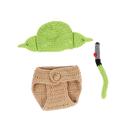 Homoyoyo 1satz Fotografie Cosplay Kostüm Mit Hut Hose Und Zauberstab Neugeborenen Fotokleidung Für Unvergessliche Für Innen Und Außenbereiche von Homoyoyo