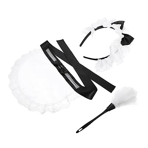 Homoyoyo 1satz Maid Cosplay Kostümset Mit Schürze Haarnetz Und Duster Teiliges Zubehör Für Partys Und Rollenspiele Und Einfach Zu Tragen Und Kombinierbar Homoyoyo 1satz Maid Cosplay Kostümset Mit Schürze Haarnetz Und Duster Teiliges Zubehör Für Partys Und Rollenspiele Und Einfach Zu Tragen Und Kombinierbar von Homoyoyo