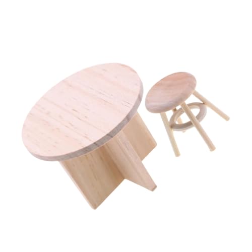 Homoyoyo 1satz Möbel Runde Tische Und Stühle Für Puppenhäuser Hochwertige Miniaturmöbel Massivem Dekoration Und Spielzeug Homoyoyo 1satz Möbel Runde Tische Und Stühle Für Puppenhäuser Hochwertige Miniaturmöbel Massivem Dekoration Und Spielzeug von Homoyoyo