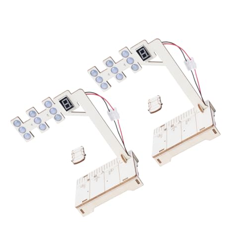 Homoyoyo 2 Sätze Stem Verkehrssignal Bausatz für Holzmodell Ampel DIY Crosswalk Einfach Programmierbares Wissenschaftsspielzeug für Familie und Schüler von Homoyoyo