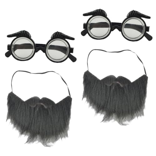Homoyoyo 2 Sets Abschlussball Party Bärte Schnurrbärte Cosplay Pflege Falscher Bart Brille Kostüm Schnurrbart Party Bart Brille Dekoration Dekorativer Schnurrbart Mit Brille Homoyoyo 2 Sets Abschlussball Party Bärte Schnurrbärte Cosplay Pflege Falscher Bart Brille Kostüm Schnurrbart Party Bart Brille Dekoration Dekorativer Schnurrbart Mit Brille von Homoyoyo