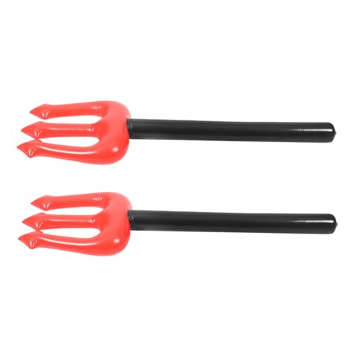 Homoyoyo 2 Stück Aufblasbare Teufel Halloween Kostüm Zubehör Leicht Tragbar Vielseitig für Party Cosplay Bühnenauftritte Rote PVC Requisite von Homoyoyo