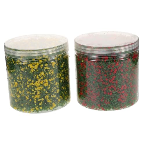 Homoyoyo 2 Stück Baumpulver Modellbaum Teiliges Realistische Miniaturblätter für DIY Modellbau Feengarten Landschaftsbau Gartenpflanzen Basteln Zubehör für Architektur und Diorama von Homoyoyo