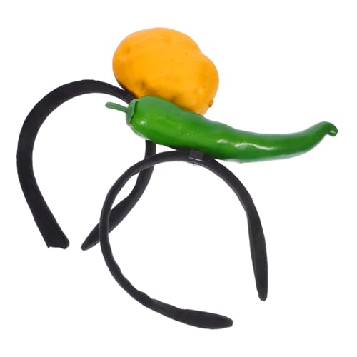 Homoyoyo 2 Stück Chili Pepper und Kartoffel Kopfschmuck für Halloween Partys Haaraccessoires für und Mädchen Kreative Kostüm Accessoires von Homoyoyo