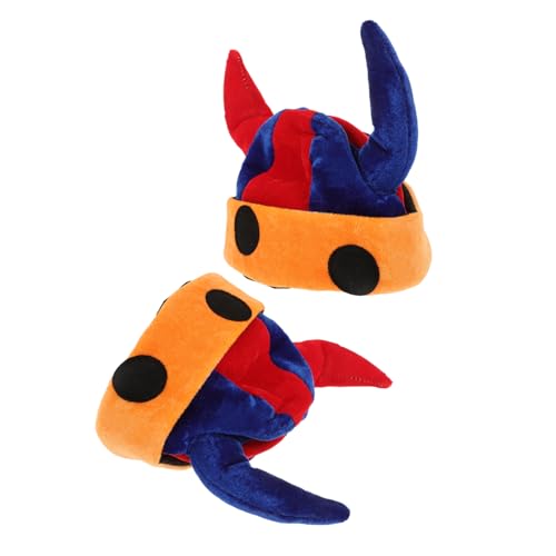 Homoyoyo 2 Stück Clown-hut Baseballhut Kappe Wikingerhelm Mit Hörnern Clown-kopfbedeckung Piratenhut Trucker-hut Clownhut Sonnenhut Verrückter Hut Plüsch-horn-stirnband Vliesstoff Homoyoyo 2 Stück Clown-hut Baseballhut Kappe Wikingerhelm Mit Hörnern Clown-kopfbedeckung Piratenhut Trucker-hut Clownhut Sonnenhut Verrückter Hut Plüsch-horn-stirnband Vliesstoff von Homoyoyo