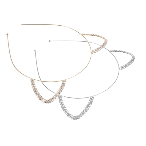 Homoyoyo 2 Stück Delikates Katzenohren Haarreif Teilig Metall Katzenkopfband Party Haarschmuck Mädchen Kostüm Zubehör Silber und Gold für Festliche Anlässe Homoyoyo 2 Stück Delikates Katzenohren Haarreif Teilig Metall Katzenkopfband Party Haarschmuck Mädchen Kostüm Zubehör Silber und Gold für Festliche Anlässe von Homoyoyo