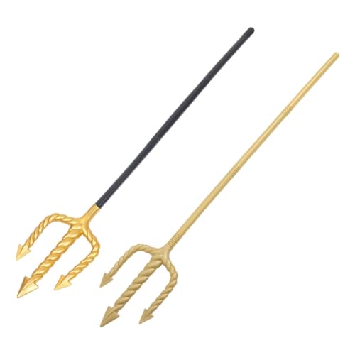 Homoyoyo 2 Stück Dreifachgabel Performance Requisiten Kleiner Dreizack Teufelsgabel Dreizack Kostüm Requisite Dreizack Kostüm Zubehör Dreizack Halloween Requisite Dreizack von Homoyoyo
