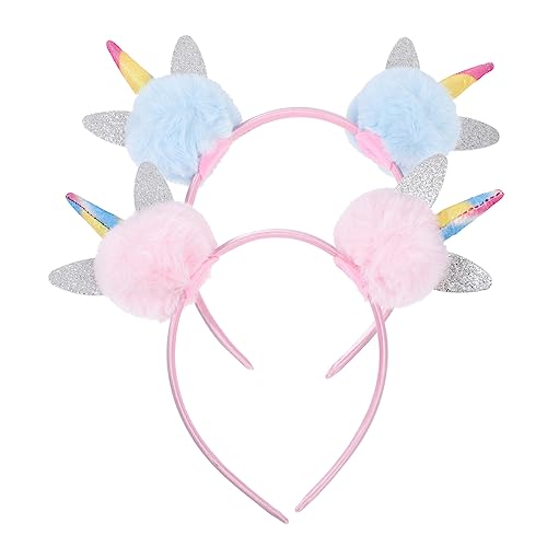 Homoyoyo 2 Stück Einhorn Haarreif für Niedliches Party Haarband mit Plüschball für Feiern und Kreative Kostüme Homoyoyo 2 Stück Einhorn Haarreif für Niedliches Party Haarband mit Plüschball für Feiern und Kreative Kostüme von Homoyoyo