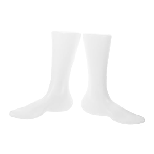 Homoyoyo 2 Stück Fußmodell Kunststoff für Schuhpräsentation für Einzelhandel und Fotografie Langlebig und Formstabil Männliches Design für Effektive Schuhausstellung von Homoyoyo