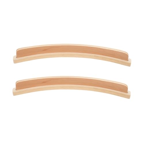 Homoyoyo 2 Stück Gebogene Holz Kartenhalter Spielkarten Organizer mit Glatter Oberfläche für Einfaches Kartenmanagement Vielseitig Einsetzbar als Poker Bridge Kartenständer von Homoyoyo