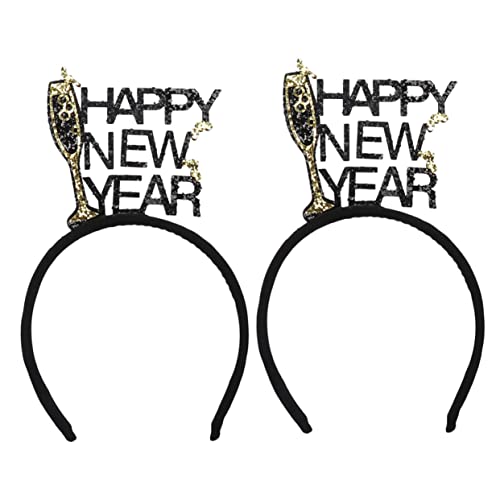 Homoyoyo 2 Stück Glitzerndes Year Party Haarband Teiliges Robustes Bequemes Stirnband mit Happy Year Festliches Accessoire für Silvester Karneval Cosplay und Festivalzubehör Homoyoyo 2 Stück Glitzerndes Year Party Haarband Teiliges Robustes Bequemes Stirnband mit Happy Year Festliches Accessoire für Silvester Karneval Cosplay und Festivalzubehör von Homoyoyo