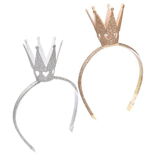 Homoyoyo 2 Stück Haarreifen Glitzernde Krone Haarbänder für Kleine Mädchen Leicht und Bequem Accessoire für Geburtstagsfeiern und Prinzessinnen Homoyoyo 2 Stück Haarreifen Glitzernde Krone Haarbänder für Kleine Mädchen Leicht und Bequem Accessoire für Geburtstagsfeiern und Prinzessinnen von Homoyoyo