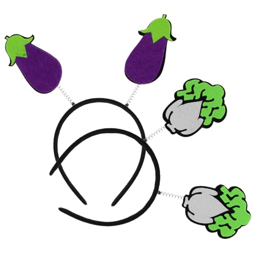 Homoyoyo 2 Stück Haarreifen Stirnband Cartoon Stil Frühlings Design Langlebig Formstabil Komfortabel Mädchen Haarschmuck Party Kostüm Zubehör von Homoyoyo