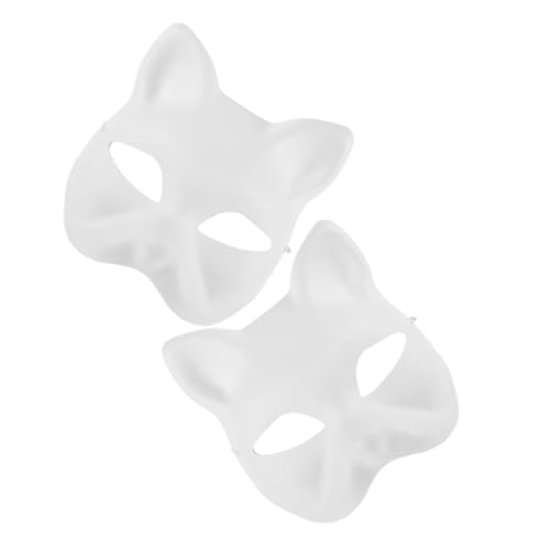 Homoyoyo 2stücke Katzenmasken Aus Umweltfreundlicher Papiermasse Blanko Cosplay Masken Für Kreative Für Karneval Und Maskerade Spaß Beim Bemalen Und Basteln Homoyoyo 2stücke Katzenmasken Aus Umweltfreundlicher Papiermasse Blanko Cosplay Masken Für Kreative Für Karneval Und Maskerade Spaß Beim Bemalen Und Basteln von Homoyoyo