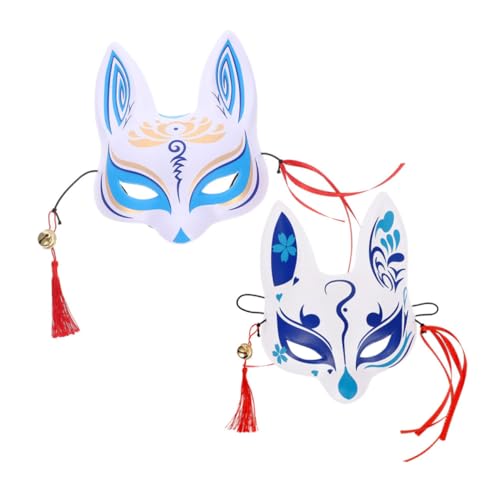 Homoyoyo 2 Stück Japanische Fuchs-dämonenmaske Maske Halloween Masken Halloween-maske Fuchsmaske Für Frauen Fuchs Maskerade Maske Japanische Fuchsmaske Halloween-fuchsmaske Pvc Homoyoyo 2 Stück Japanische Fuchs-dämonenmaske Maske Halloween Masken Halloween-maske Fuchsmaske Für Frauen Fuchs Maskerade Maske Japanische Fuchsmaske Halloween-fuchsmaske Pvc von Homoyoyo