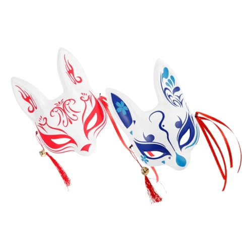 Homoyoyo 2 Stück Japanische Fuchsdämonenmaske Halbmaske Wukong Maske Plastikkatzenmaske Cartoon Fuchsmaske Steampunk Maske Fuchsmaskenmaske Halloween Fuchsmaske Maskenballmaske Partymasken Homoyoyo 2 Stück Japanische Fuchsdämonenmaske Halbmaske Wukong Maske Plastikkatzenmaske Cartoon Fuchsmaske Steampunk Maske Fuchsmaskenmaske Halloween Fuchsmaske Maskenballmaske Partymasken von Homoyoyo