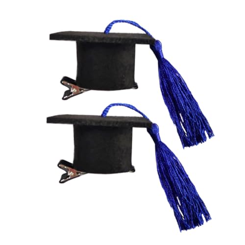 Homoyoyo 2 Stück Mini Doktorhut Haarnadeln für Abschlussfeiern Party Haarklammern für Graduierungszeremonien und Themenpartys Perfektes Zubehör für Unvergessliche Erinnerungen von Homoyoyo