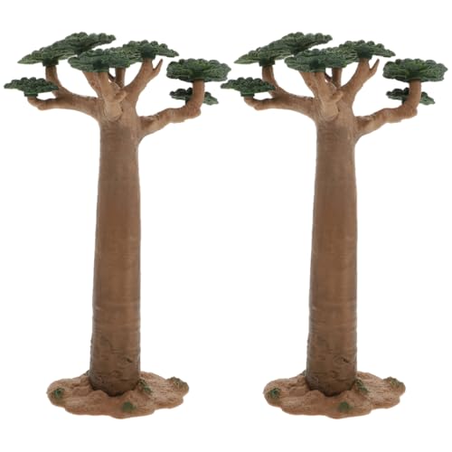 Homoyoyo 2 Stück Miniatur-Modellbaum Künstlicher Baobab Kunstbäume Mini-Landschaftsarchitekturbäume Für DIY-Landschaftshandwerk von Homoyoyo