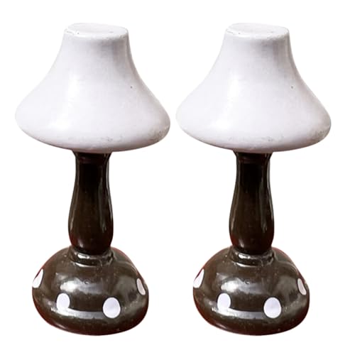 Homoyoyo 2 Stück Miniatur Nachttischlampe Aus Holz - DIY Puppenhaus Tischleuchte Dekorativ - Miniaturbeleuchtung Für Minihaus Deko Nachttisch Zubehör Homoyoyo 2 Stück Miniatur Nachttischlampe Aus Holz - DIY Puppenhaus Tischleuchte Dekorativ - Miniaturbeleuchtung Für Minihaus Deko Nachttisch Zubehör von Homoyoyo