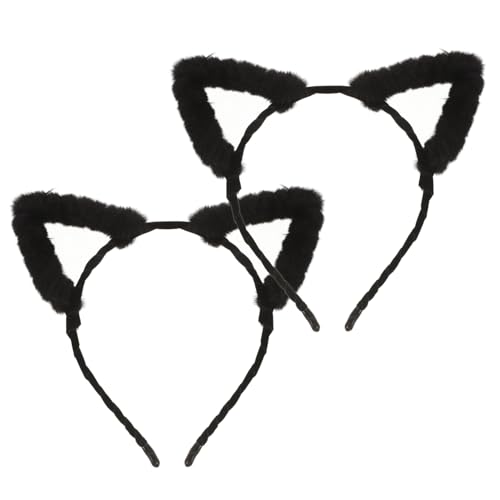 Homoyoyo 2 Stück Plüsch Katzenohren Haarband Schwarze Kuschelige Stirnbänder Weich Warm Herbst Winter Süßer Stil Cosplay Halloween Kostüm Accessoire Frauen Homoyoyo 2 Stück Plüsch Katzenohren Haarband Schwarze Kuschelige Stirnbänder Weich Warm Herbst Winter Süßer Stil Cosplay Halloween Kostüm Accessoire Frauen von Homoyoyo