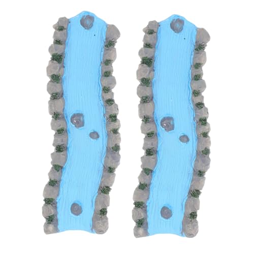 Homoyoyo 2 Stück Resin Miniatur Bach Langlebiges Fluss dekor für Puppenhaus Feengarten und Sandtisch Lebensechte Wasserlandschaft Farbenfrohes Mikro gartenzubehör für Basteln und Modellbau Homoyoyo 2 Stück Resin Miniatur Bach Langlebiges Fluss dekor für Puppenhaus Feengarten und Sandtisch Lebensechte Wasserlandschaft Farbenfrohes Mikro gartenzubehör für Basteln und Modellbau von Homoyoyo