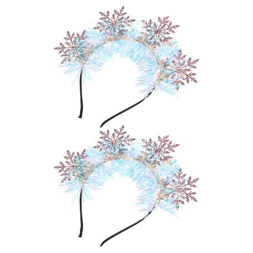 Homoyoyo 2 Stück Schneeflocken Stirnbänder Glitzer Winter Haarreifen Festliche Weihnachts-accessoires Damen Leicht Komfortabel Für Party Feiertage Homoyoyo 2 Stück Schneeflocken Stirnbänder Glitzer Winter Haarreifen Festliche Weihnachts-accessoires Damen Leicht Komfortabel Für Party Feiertage von Homoyoyo