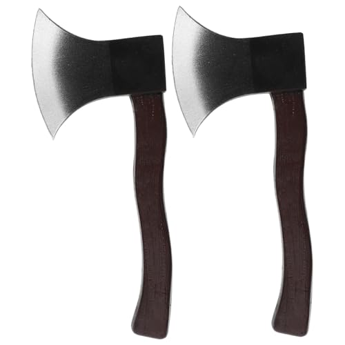 Homoyoyo 2 Stück Simulierte AX -Requisiten Stützaxt Schaum - - Halloween-Accessoires gefälschte Halloween-Cosplay-Stütze Pu von Homoyoyo