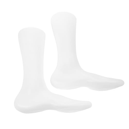Homoyoyo 2 Stück Sockenfuß-schaufensterpuppen-Display, Kunststoff-fußmodell, Fußständer Für Schuhe, Künstliche Füße Für Socken-Display, Mannequin-fuß-Display-Halter (Erwachsener Männlicher von Homoyoyo