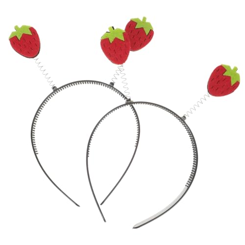 Homoyoyo 2 Stück Teiliges Erdbeer Haarband Mädchen Kopfschmuck Karneval Party Haarreif mit Fruchtigem Design für Kostümfest und Tanzaccessoire Homoyoyo 2 Stück Teiliges Erdbeer Haarband Mädchen Kopfschmuck Karneval Party Haarreif mit Fruchtigem Design für Kostümfest und Tanzaccessoire von Homoyoyo