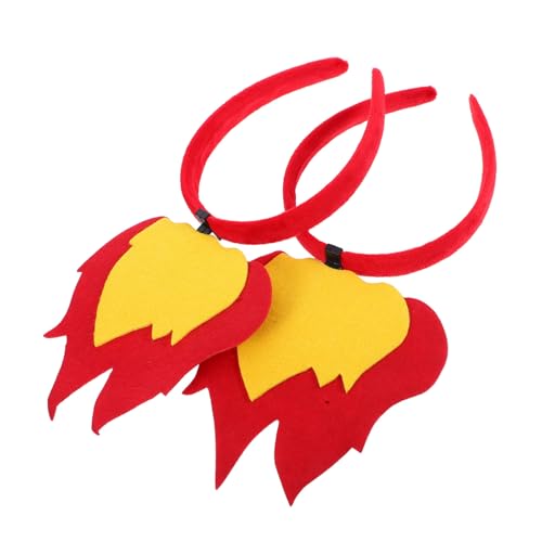 Homoyoyo 2 Stück Teiliges Halloween Haarreif Leichtes Feuer Flammen Haarband Karneval Kostüm Zubehör Damen Party Festliche Kopfbedeckung Homoyoyo 2 Stück Teiliges Halloween Haarreif Leichtes Feuer Flammen Haarband Karneval Kostüm Zubehör Damen Party Festliche Kopfbedeckung von Homoyoyo
