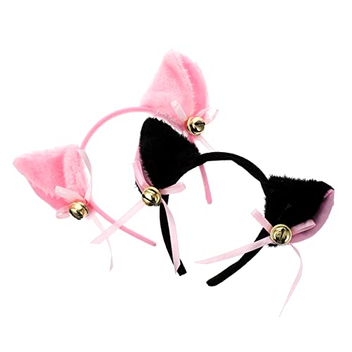 Homoyoyo 2 Stück Teiliges Katzenohren Stirnband mit Glocken für Mädchen Niedliches Leichtes Haar Accessoire für Alltag Halloween Kostümparty und Geburtstagsgeschenk Homoyoyo 2 Stück Teiliges Katzenohren Stirnband mit Glocken für Mädchen Niedliches Leichtes Haar Accessoire für Alltag Halloween Kostümparty und Geburtstagsgeschenk von Homoyoyo