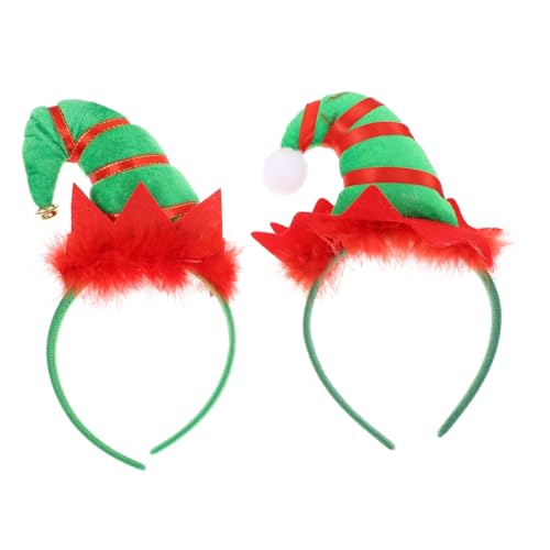 Homoyoyo 2 Stück Teiliges Weihnachts Haarreif mit Glocken und Federn Kreativer Langlebiger Kopfschmuck Einzigartiger Elfenhut für Damen und Herren Festlich Dekorativer Stirnband für Xmas Homoyoyo 2 Stück Teiliges Weihnachts Haarreif mit Glocken und Federn Kreativer Langlebiger Kopfschmuck Einzigartiger Elfenhut für Damen und Herren Festlich Dekorativer Stirnband für Xmas von Homoyoyo