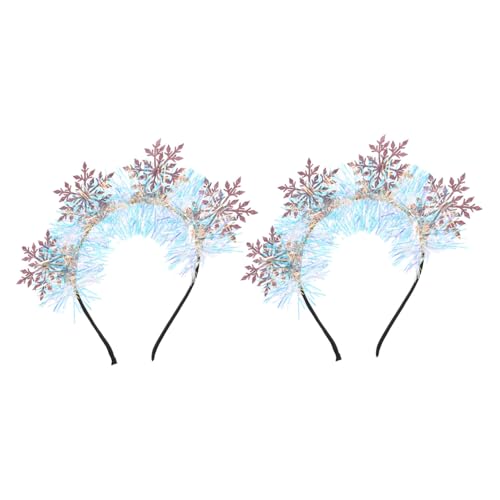 Homoyoyo 2 Stück Weihnachtliche Schneeflocken Haarreif Glitzernde Winter Stirnbänder für Festliche Events Langlebig und Bequem Modische Weihnachts haarschmuck für Damen und Mädchen Homoyoyo 2 Stück Weihnachtliche Schneeflocken Haarreif Glitzernde Winter Stirnbänder für Festliche Events Langlebig und Bequem Modische Weihnachts haarschmuck für Damen und Mädchen von Homoyoyo
