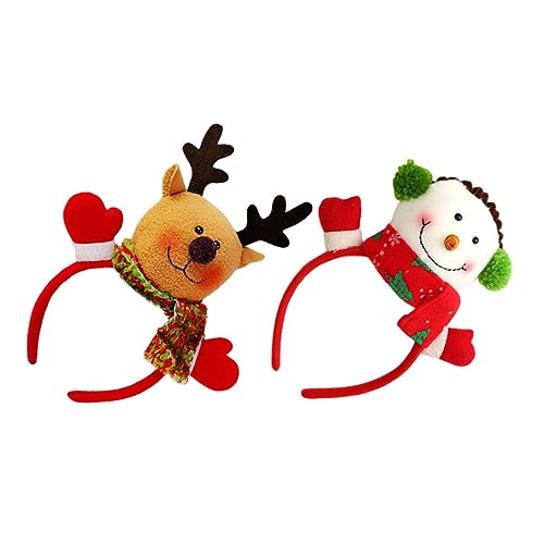 Homoyoyo 2 Stück Weihnachtliches Haarschmuck Teilig mit Weihnachtsmann und Schneemann Figuren Festliche Stirnbänder Weihnachtliche Kopfbedeckung für Weihnachtsfeiern und Familienfeiern Homoyoyo 2 Stück Weihnachtliches Haarschmuck Teilig mit Weihnachtsmann und Schneemann Figuren Festliche Stirnbänder Weihnachtliche Kopfbedeckung für Weihnachtsfeiern und Familienfeiern von Homoyoyo