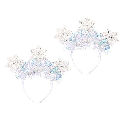 Homoyoyo 2 Stück Weihnachtliches Schneeflocken Haarbänder mit Glitzerndem Design Leichtes Langlebiges Weihnachts Stirnband für Mädchen Festliche Party Accessoires Komfortabel Verformbar Homoyoyo 2 Stück Weihnachtliches Schneeflocken Haarbänder mit Glitzerndem Design Leichtes Langlebiges Weihnachts Stirnband für Mädchen Festliche Party Accessoires Komfortabel Verformbar von Homoyoyo
