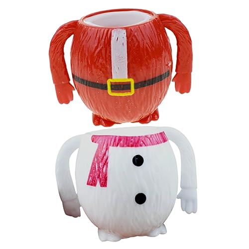 Homoyoyo 2 Stück Weihnachts-Quetschspielzeug – Stressball Weihnachtsmann & Schneemann - Weiche Und Süße Figuren Ideales Sensorisches Für Die Weihnachtsfeier Und Stressabbauende Entspannung Homoyoyo 2 Stück Weihnachts-Quetschspielzeug – Stressball Weihnachtsmann & Schneemann - Weiche Und Süße Figuren Ideales Sensorisches Für Die Weihnachtsfeier Und Stressabbauende Entspannung von Homoyoyo