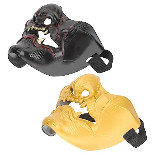 Homoyoyo 2 Stück beängstigende Maske halloween masken halloweenmaske terrifier mask halloween-masken Halloween-Filz Schurke Gruselige Halloween-Maske gruselige Gesichtsmaske Plastik Black Homoyoyo 2 Stück beängstigende Maske halloween masken halloweenmaske terrifier mask halloween-masken Halloween-Filz Schurke Gruselige Halloween-Maske gruselige Gesichtsmaske Plastik Black von Homoyoyo