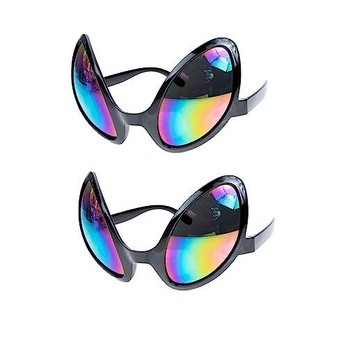 Homoyoyo 2 Stück lustige Brille Kostümbrille Erwachsene Requisiten Brille futuristisch Zubehör Cosplay-Sonnenbrille Halloween-Brillen Punk-Brille sommer brille Plastik Black Homoyoyo 2 Stück lustige Brille Kostümbrille Erwachsene Requisiten Brille futuristisch Zubehör Cosplay-Sonnenbrille Halloween-Brillen Punk-Brille sommer brille Plastik Black von Homoyoyo