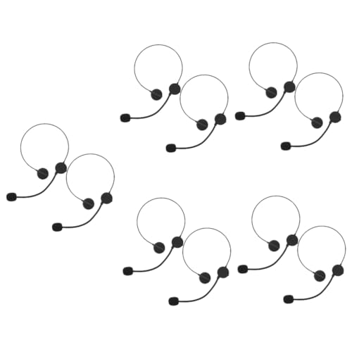 Homoyoyo 2 Stücke Cosplay Mikrofon Headset - Fake Ohrhörer Requisiten Für - Ideales Für Rollenspiele Halloween Partys Und Kreative Verkleidungen Für Kleine Musikliebhaber von Homoyoyo