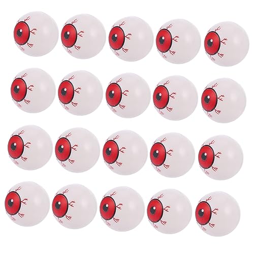 Homoyoyo 20 Stück Halloween Augen Bälle – Gruselige Rote Augen Für Schaurige Dekoration Und DIY Party-Accessoires - Ideal Für Halloween Feiern Und Schreckliche Überraschungen von Homoyoyo
