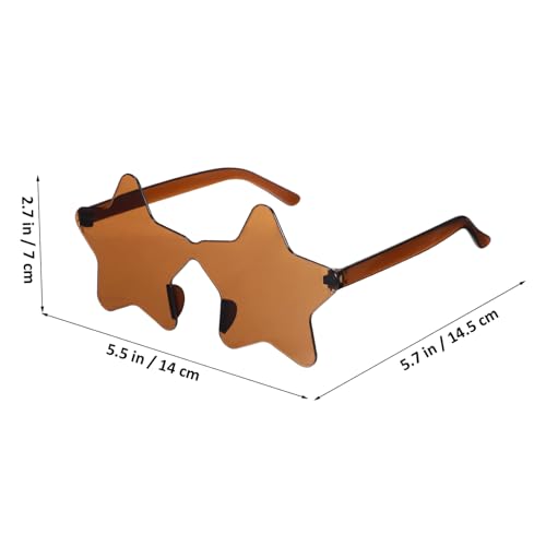 Homoyoyo 20 Stück Rimless Star Sonnenbrille Teiliges aus Pc Material Leichte Stabile Partybrille für Damen und Herren Modisch Auffällig Vielseitig Tragbar Geeignet für Festival und Alltag von Homoyoyo