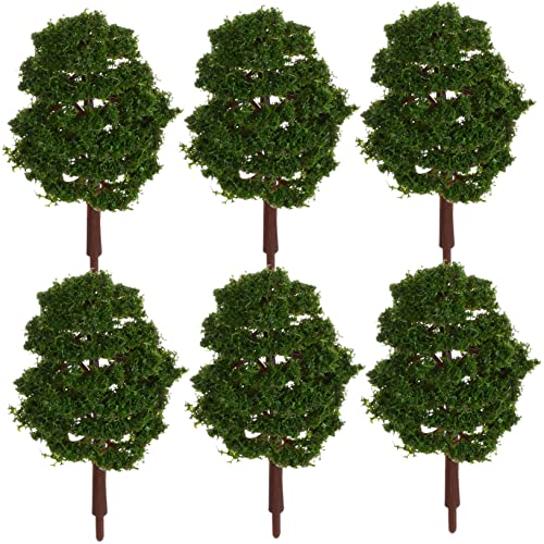 Homoyoyo 20 Stück Simulationsbaummodell Schüttgut Grün Bäume Modelle Miniaturbaum Dekoration Gefälschte Modellbäume Geländebäume Modelleisenbahnbäume Blätter Minibäume Für Züge Land Green von Homoyoyo