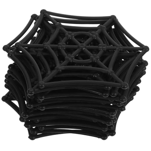Homoyoyo 20 Stück Spinnennetz- Netze Dekorate Schaum klein gefälscht Tiere Spielzeuge Halloween Deko Outdoor Halloween -Dekoration Spinnnetzdekoration Plastik Schwarz von Homoyoyo