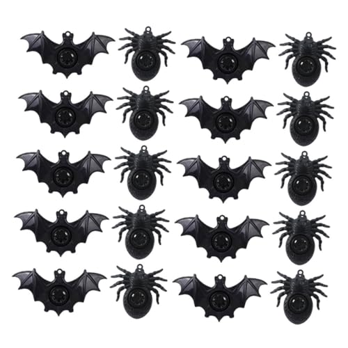 Homoyoyo 20 Stück Teiliges Halloween Pfeifenspielzeug Pfeifen in Spinnenform und Fledermausdesign Leichte Partydeko für Halloween Party Mitgebsel und Spaßmacher von Homoyoyo