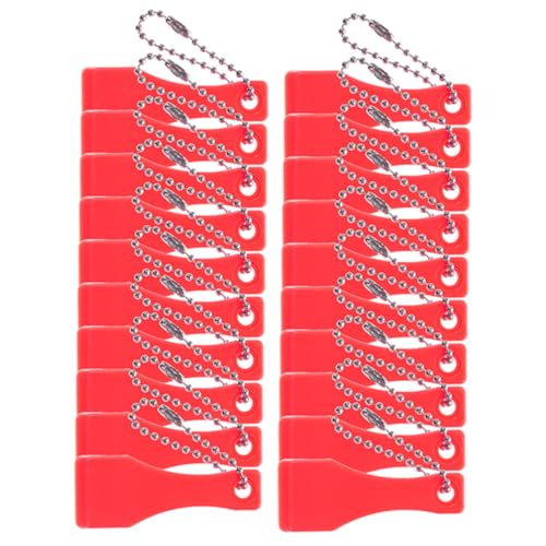 Homoyoyo 20 Stück Teiliges Lotterielos-kratzwerkzeug aus Kunststoff Kompakter Schlüsselanhänger-Scraper Multifunktionales Kratztool für Tickets Aufkleber und Folien Leicht und Tragbar von Homoyoyo