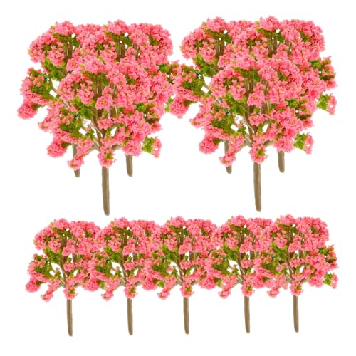 Homoyoyo 20 Stück Teiliges Miniatur Bäume Plastische Modellbäume für Architektur Landschaft Diorama Zug Modellbau DIY Gestaltung mit Realistischem Detail für Sandtisch und Szene von Homoyoyo