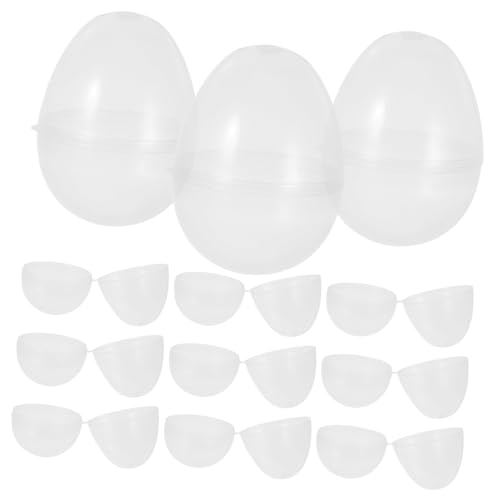 Homoyoyo 20 Stück Teiliges Transparentes Geöffnetes Nachfüllbare Eierboxen für Ostern Kreative Füll Eier zum Basteln Partydeko Geschenkverpackung und Kinderspielzeug Homoyoyo 20 Stück Teiliges Transparentes Geöffnetes Nachfüllbare Eierboxen für Ostern Kreative Füll Eier zum Basteln Partydeko Geschenkverpackung und Kinderspielzeug von Homoyoyo