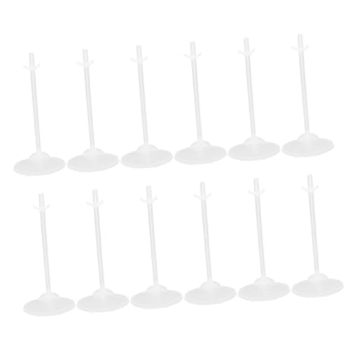 Homoyoyo 24 Stück Teiliges Transparente Puppenständer Stabile Figurenhalter für Puppenhaus und Miniaturpuppen Einsetzbar als Displayständer für Sammler von Homoyoyo